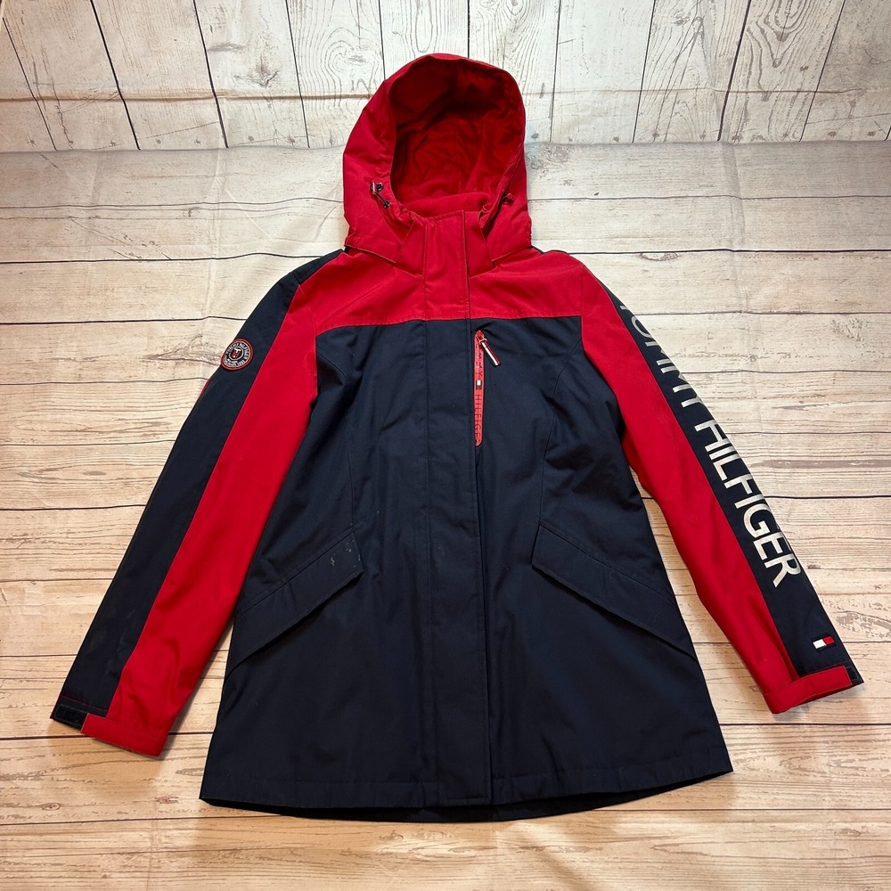 Tommy Hilfiger 3-in-1 All Weather System Jacket Hood & Liner Women's Size Medium
